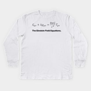 Einstein Field Equations Kids Long Sleeve T-Shirt